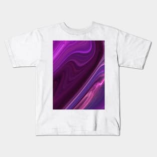 Abstract Purple Liquid 4 Kids T-Shirt